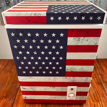 American Flag Small Freezer - 58 Litres