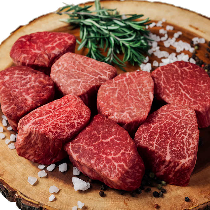 Chilled USDA Prime Tenderloin 10 x 200g Steaks