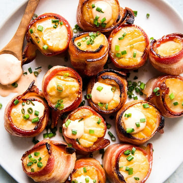 Frozen Canadian Bacon wrapped Sea Scallops